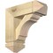 Ekena Millwork Olympic Arts and Crafts Rough Sawn Bracket w/ Offset Brace, Douglas Fir, 6"W x 16"D x 16"H BKT0604X16X16OLY03RDF - alternate 1